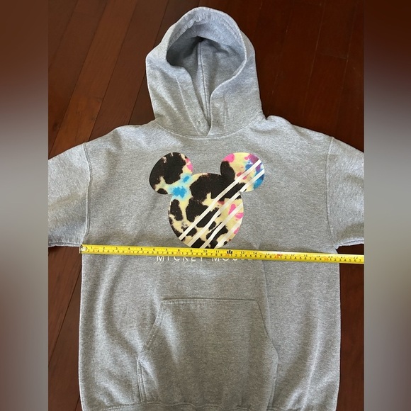 Disney NEFF X Mickey Mouse Hoodie size Medium Heather Gray Unisex - Picture 7 of 10